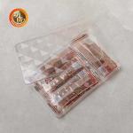 Transparent PET Square Plastic Storage Jars 660Ml Plastic Food Container With