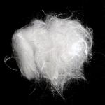 Biodegradable 100% PLA Fiber , 1.5D×38mm White Color Corn Fiber