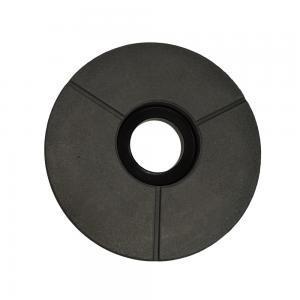 China Round 200mm Black Buffing Polishing Disc for Granite High Grinding Efficiency on sale