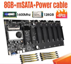 China Mining motherboard Set 8 GPU Etherum Kit Combo miner plate on sale