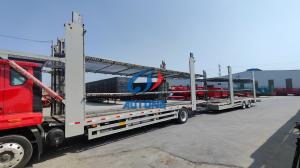 China Double Deck Steel Chassis Vehicle Transport Trailers wholesale