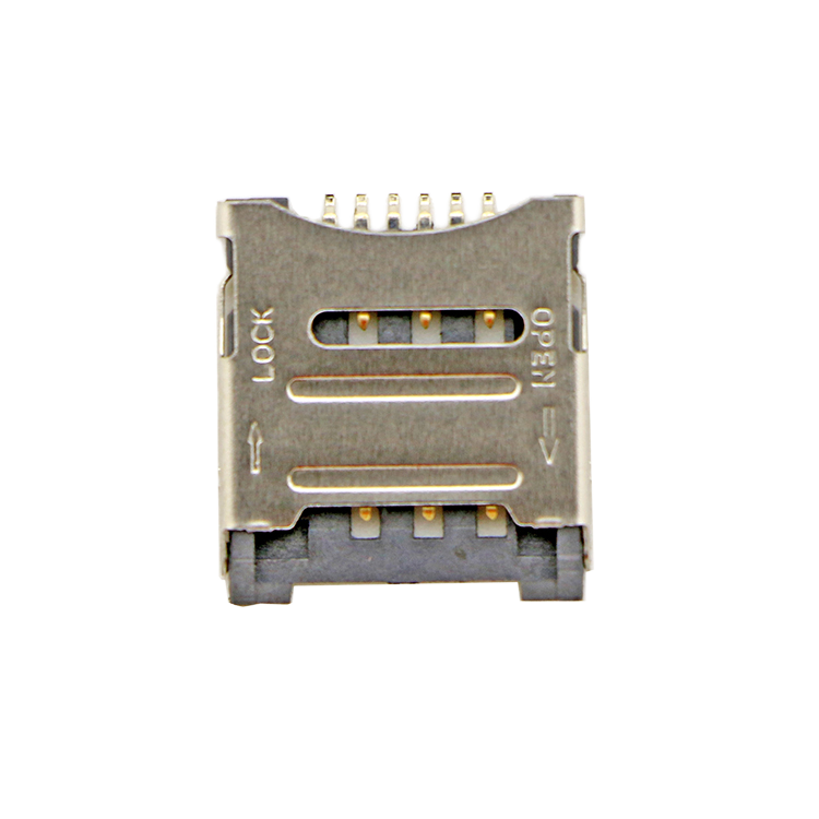 6P Micro SD Card Memory Connector SD / TF Socket