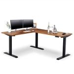 L Shape Laptop Standing Desk with Triple Motor Base 27.9 inch/mm Height