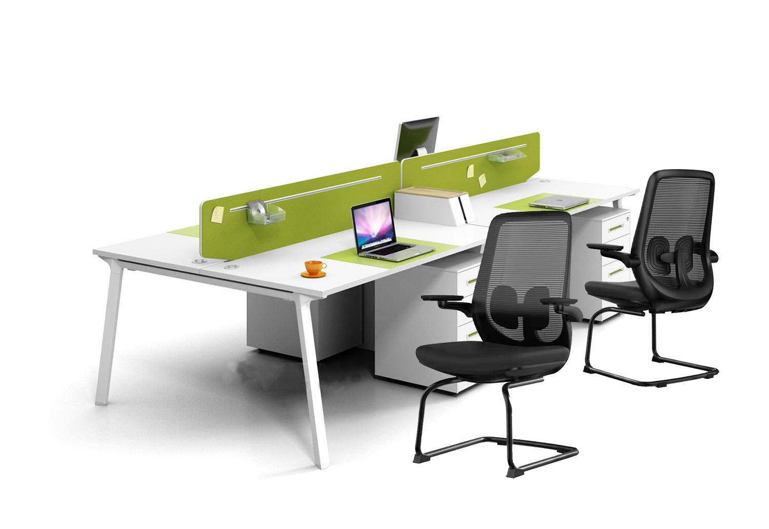 Stay Cool and Comfortable with Y-SEATER Mid-back Mesh Office Conference Chair 2D Arm