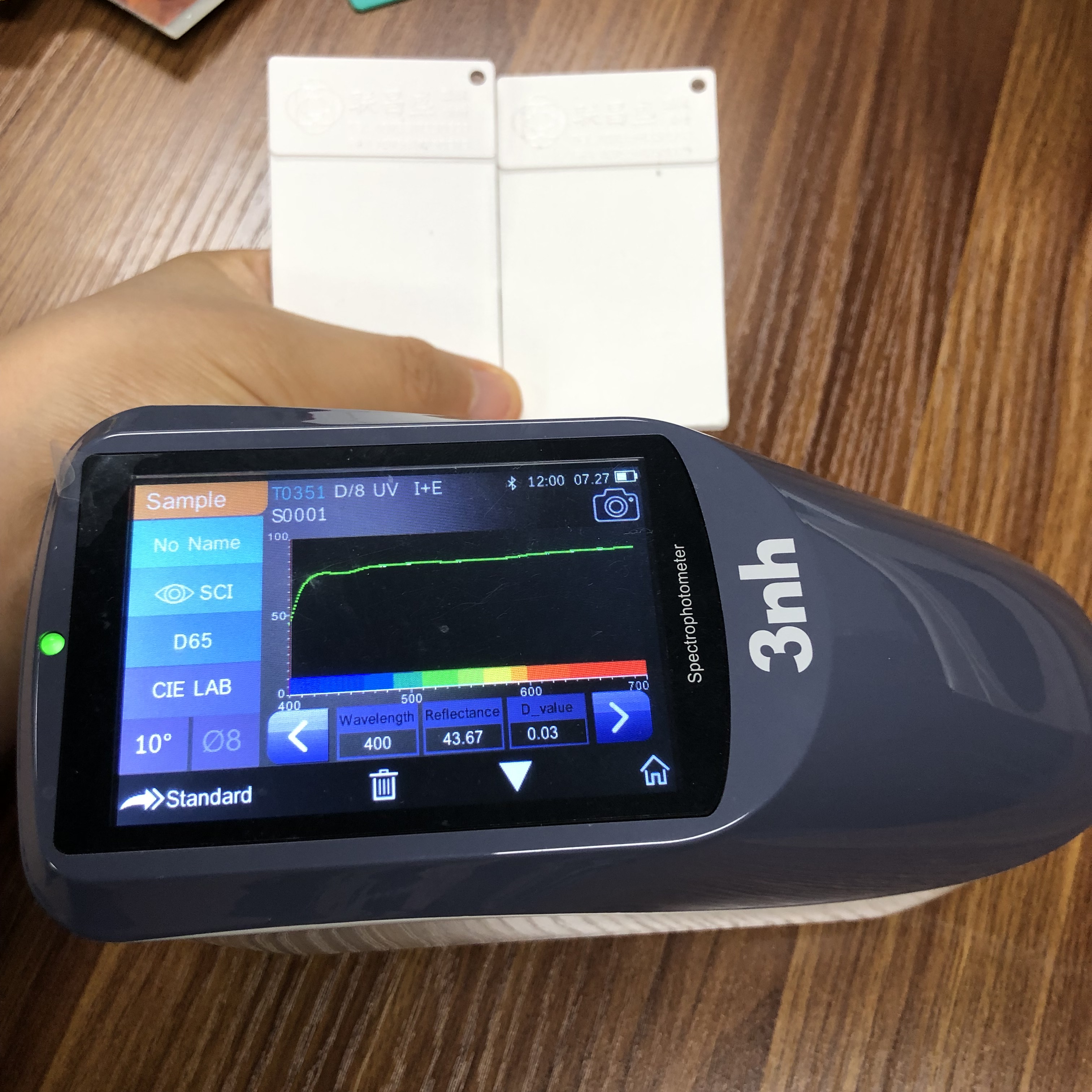 Textile sphere spectrophotometer for color measurement color fastness and stainess YS3060 3nh brand