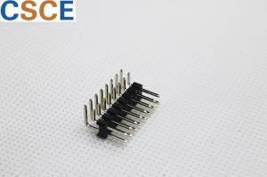 China Brass Contact 2A DC/AC Right Angle Pin Header , 90 Degree 2mm Pitch Connector wholesale