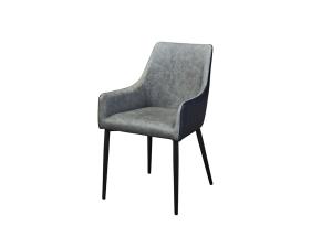 China Leather Seater Powder Metal Leg 15KGS 590mm Modern Leisure Chair wholesale