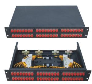 China 480 * 250 * 1U GPZ / RM - SC12 Rack-Mounted Fiber Optic Patch Panel wholesale