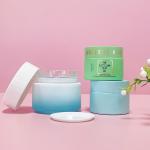 Multiple Color Glass Cosmetic Container Body Butter Glass Jars 30ml 50ml 100ml