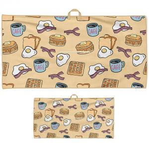 China Customized Printing Designs Waffle Kitchen Towel For Outdoor Activities wholesale
