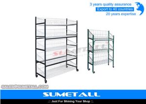 China Freestanding Steel Shelves On Wheels wholesale