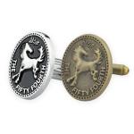 Mens Accessories Handmade Silver Personalized Cufflinks For Groomsmen