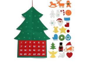 China 90*60 Cm Felt Christmas Decorations , Customized Logo Felt Christmas Ornaments wholesale