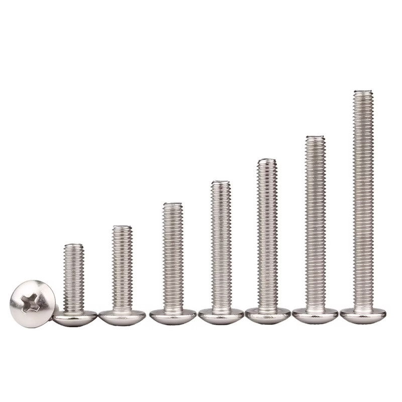 Stainless Steel Round Pan Head Screw Phillips Drive Countersunk Machine Screw