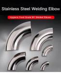 Metal Fitting 90 Degree Black Paint Seamless Stainless Steel Elbow Butt