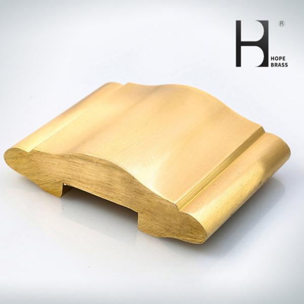 55% Cu Content Copper Extrusion Brass Handrail Decorate Home Stair Copper Alloy