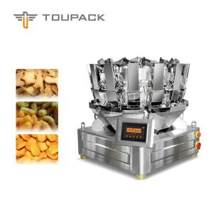 China 120bag/Min High Accuracy Multihead Weigher Packing Machine For Cheese And Onion Hoops wholesale