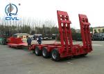 Semi Trailer 2 Axles 50 Tons Low Bed Semi Trailer Low Flatbed Trailer With