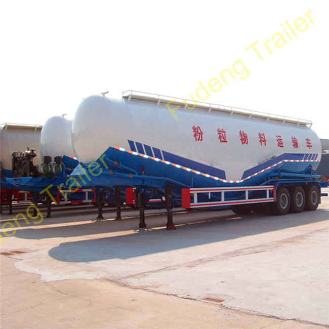Tri axle 60cbm 40 ton 60 ton 70 ton dry silo bulk cement bulker tank trailer