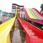 Fiberglass Custom Water Slides High Speed For Amusement Water Park 1 Person /