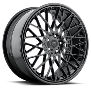 China Gloss Black Customised 2-Piece Forged Alloy Rims 17&quot; For Audi S4 / 19&quot; alloy rims 5x112 wholesale