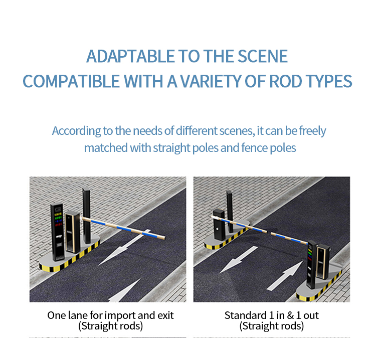 Adjustable Speed Swing Barrier Access Control System Anti Tailgating For Traffic Road