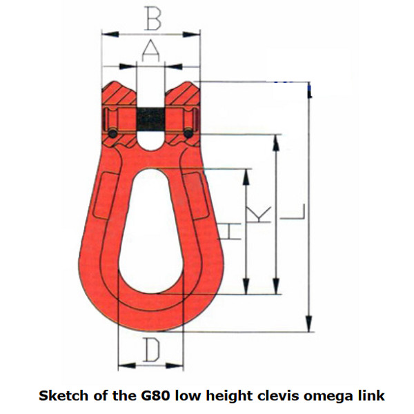 G80 Forged Master Link Omega Clevis Link