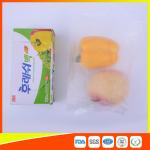 Transparent Fruit Packaging Zip Top Freezer Bags Plastic HDPE / LDPE Material