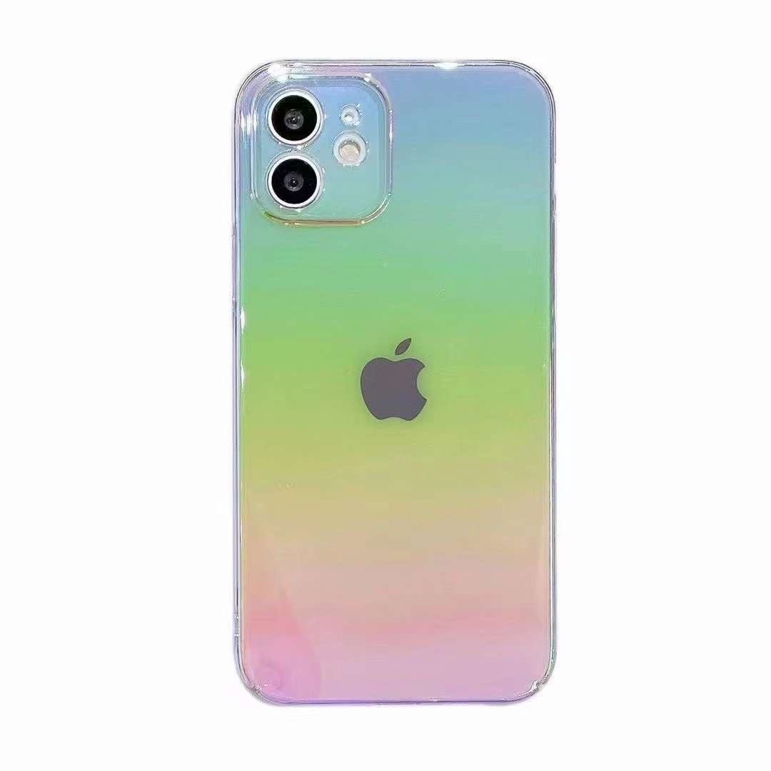 Electroplated Shockproof Phone Cases For Iphone 11 12 Pro Max Gradient Design