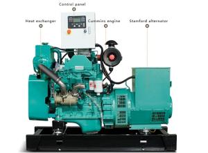 China 12kw Cummins Marine Diesel Genset With 4bt3.9 Diesel Engine ISO9001 Compliant wholesale