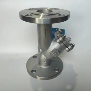 China Complete Certificate Stainless Steel SS304 SS316 PN16 Flanged Y Strainer for Drain Valves wholesale