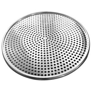China 8 inch aluminium tray manufacturer aluminum tray circle holes metal oven pizza tray perforated pizza mold wholesale
