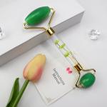 Noiseless Jade Roller Face Massager Green Aventurine Face Roller For Puffy Eyes