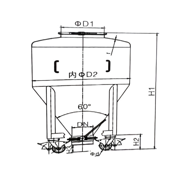 Movable Circular Storage And Transfer Hoppers For Material Conveying