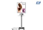 Steel Pole Commercial Phone Charging Station Single Side Poster Frame DC 12V