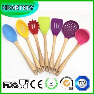China High quality kitchen utensils 6pcs silicone spoon set , best silicone spatula set wholesale