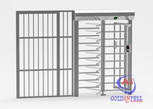 China RFID / 2D Readers Full Body Turnstile Stainless Steel 1.1mts Wide Magnetic Lock Bypass Door wholesale
