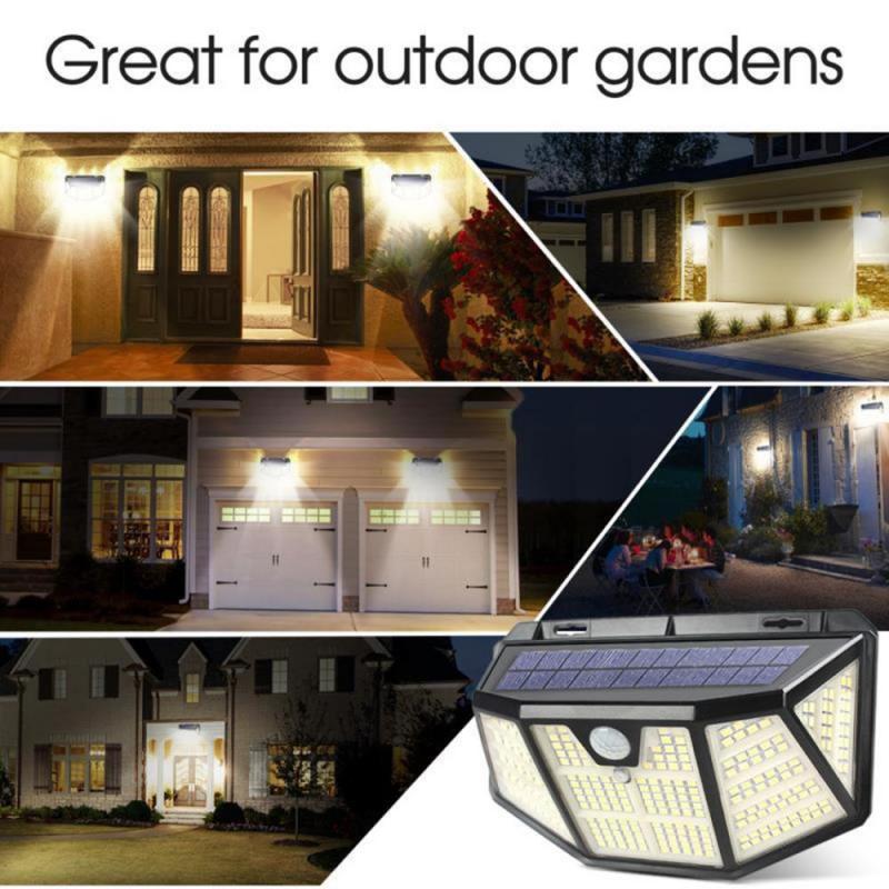 Outdoor Solar Wall Light Motion Sensor Waterproof Street Lamp Solar Powered Sunlight Spotlight