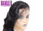 Peruvian Full Lace Human Wigs Pre Plucked Hairline Body Wave Wig In HD Top Lace