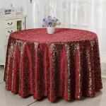 OEM Made Yellow Purplish Red Round Table Cover for any size Tables