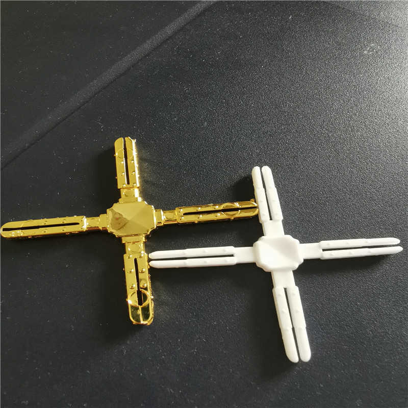 White Gold 5*8 Double Glazing Georgian Bars Flower Cross Accessories Decorative