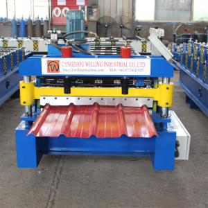 China Corrugating Sheet 0.3mm Steel Tile Forming Machine For Metal Roofing wholesale