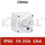 SAA IP66 Rotary Mini Isolator Switch 35A Double Poles Weatherproof