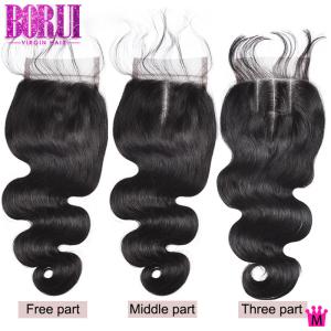 China Brazilian Unprocessed Hair Bundles With Closure , 6 * 6 5 * 5 4 * 4 Lace Closure wholesale