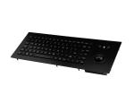 Marine Keyboard Military Black Ruggedized keys with Trackball
