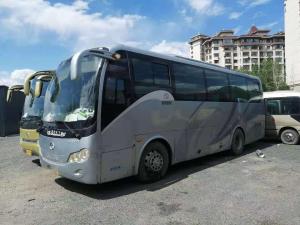 China Used Kinglong Bus XMQ6900 Double Doors 39seats Low Kilometer Left Steering Steel Chassis wholesale