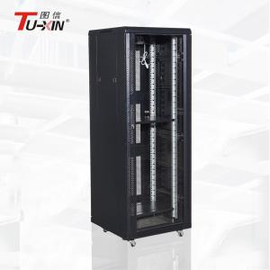 China 24U / 27U / 32U Standing Network Cabinet 600mm / 800mm Server Rack Stable Structure wholesale