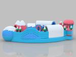 Snow Theme Inflatable Castle Colorful PVC Jumping Indoor Bounce House For Adults
