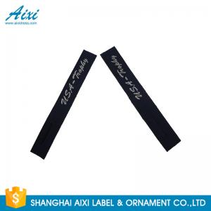 China Good Feeling - Touch Custom Printed Clothing Labels , Soft Woven Garment Labels wholesale