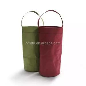 China Washable Kraft Paper Single Wine Bottle Bag Thermal / Tear Resistant Portable Waterproof wholesale